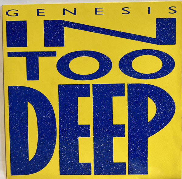 Genesis - In Too Deep - Used Vinyl Record 7"