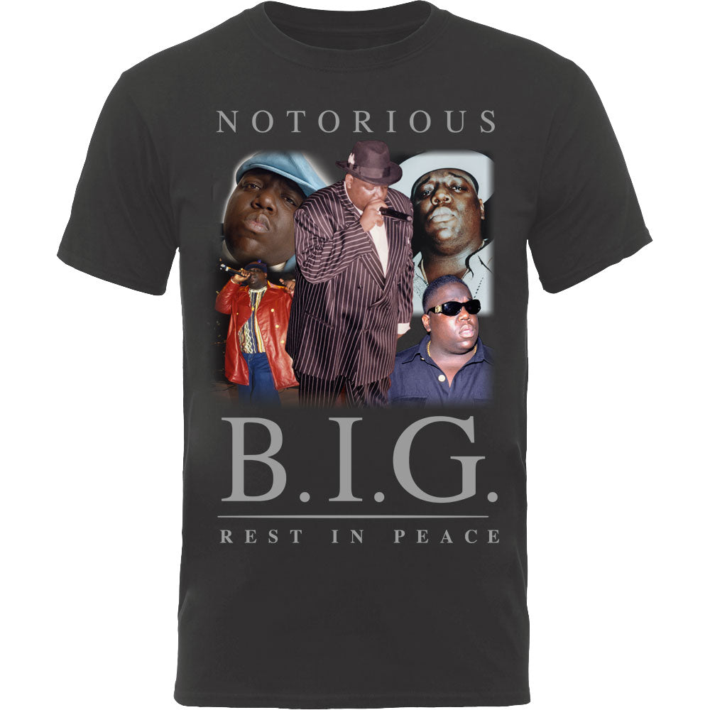Biggie Smalls - tshirt - Unisex - Short Sleeves - Collage - Large