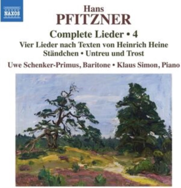 SCHENKER-PRIMUS/SIMO - PFITZNER:COMPLETE LIEDER 4 - CD
