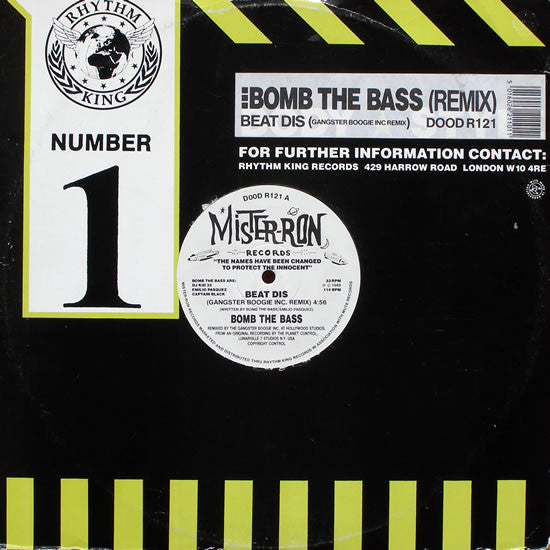 Bomb The Bass - Beat Dis (Remix) - Used Vinyl Record 12"