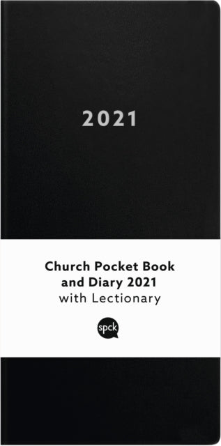 Church Pocket Book and Diary 2021 Black - Record book