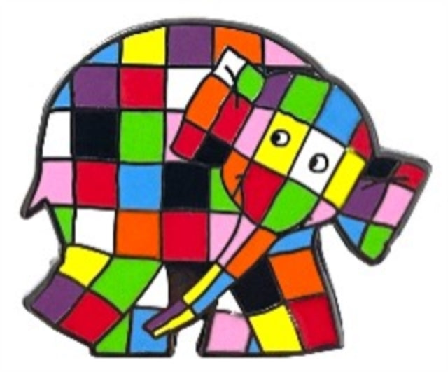 Elmer Looking Front Pin Badge - Non-book item