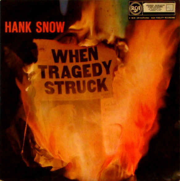 Hank Snow - When Tragedy Struck - Used Vinyl Record