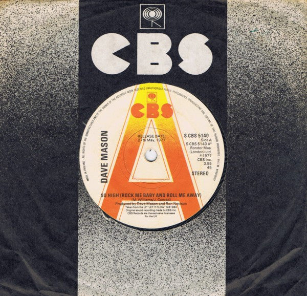 Dave Mason - So High (Rock Me Baby And Roll Me Away) - Used V
