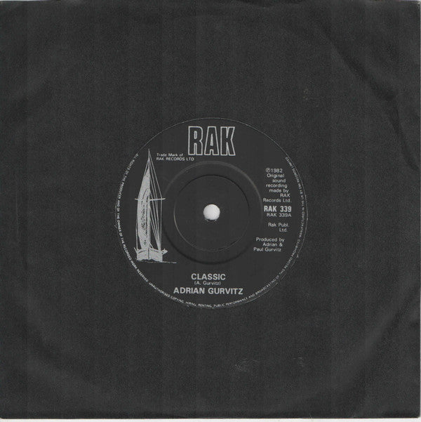 Adrian Gurvitz - Classic - Used Vinyl Record 7"