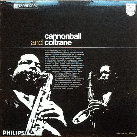 Cannonball Adderley - Cannonball And Coltrane - Used Vinyl Record