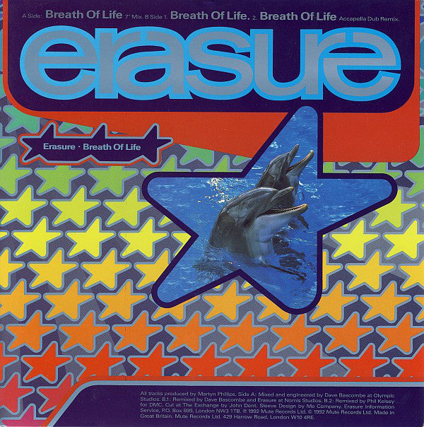 Erasure - Breath Of Life - Used Vinyl Record 7"