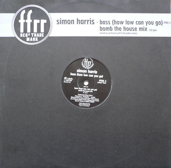 Simon Harris - Bass (How Low Can You Go) (Bomb The House Mix) - Used