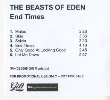 Beasts Of Eden - End Times - Used CD