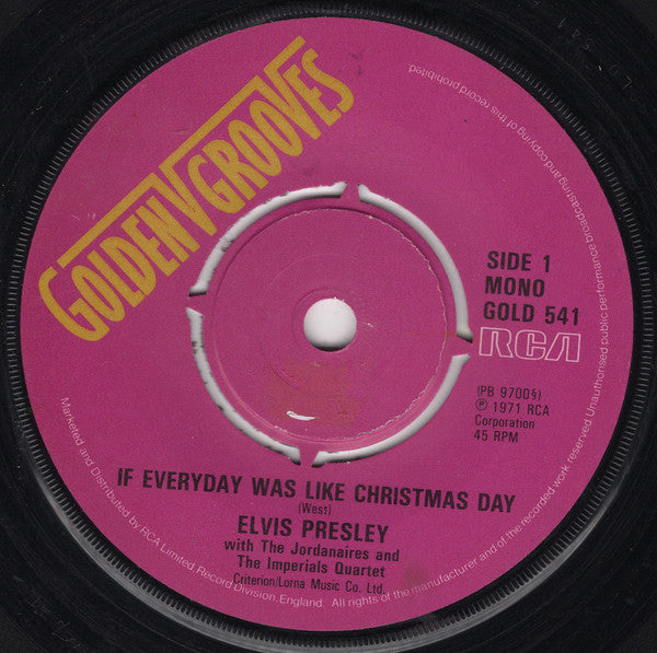 Elvis Presley - If Everyday Was Like Christmas / Blue Christmas - Use