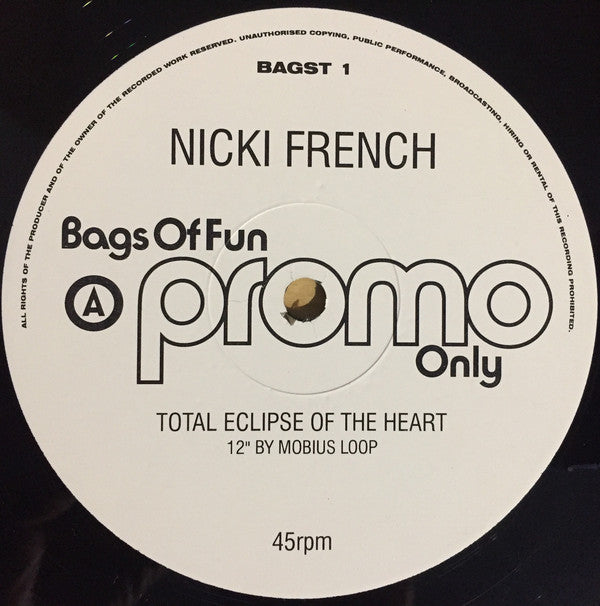 Nicki French - Total Eclipse Of The Heart - Used Vinyl Recor