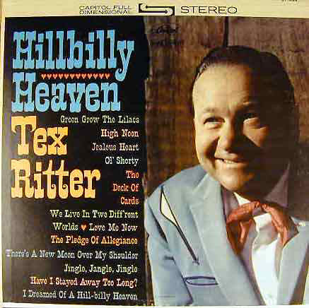 Tex Ritter - Hillbilly Heaven - Used Vinyl Record