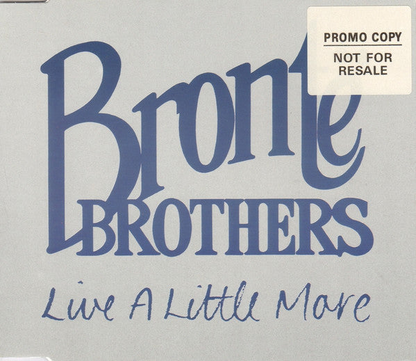 Brontë Brothers - Live A Little More - Used CD