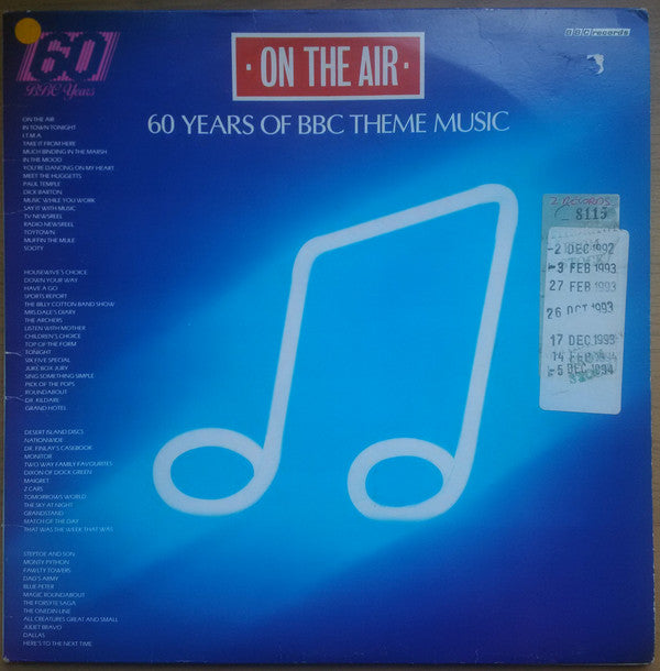 Various - On The Air - 60 Years Of BBC Theme Music - Used Vinyl Record
