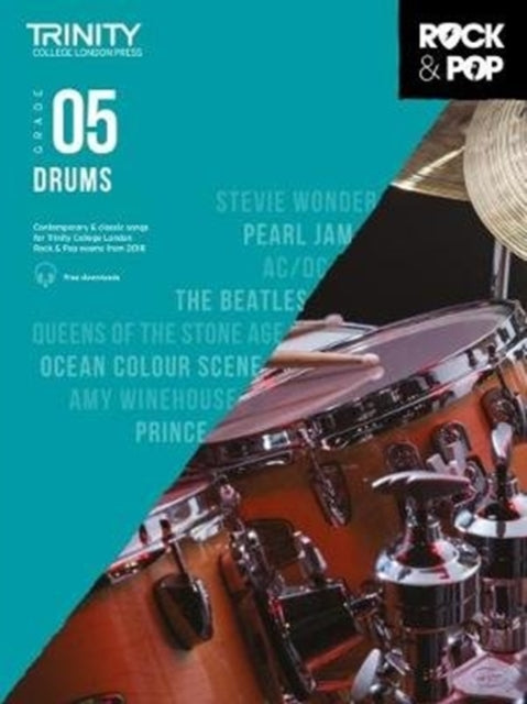 Trinity College London Rock & Pop 2018 Drums Grade 5 CD Only - Sheet m