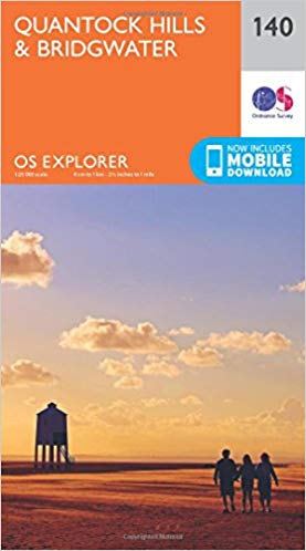 Ordnance Survey - Quantock Hills and Bridgwater : 140 - New Sheet map