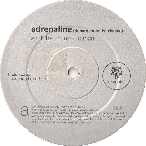 Adrenaline - Shut The F*** Up + Dance - Used Vinyl Record 12"