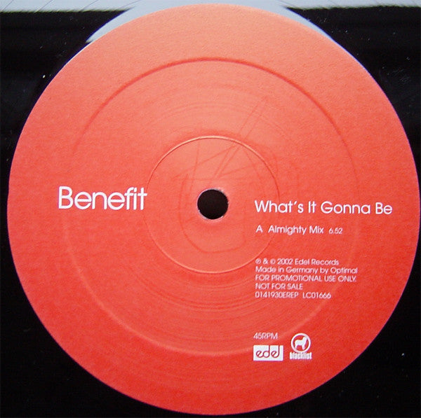 Benefit - What's It Gonna Be - Used Vinyl Record 12"