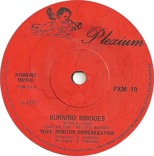 Mike Morton Congrega - Burning Bridges - Used Vinyl Record 7"