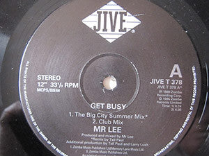 Mr. Lee - Get Busy - Used Vinyl Record 12"