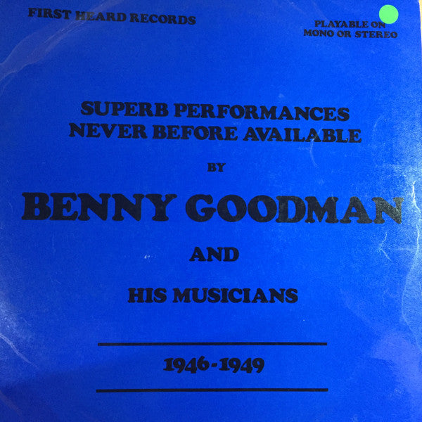 Benny Goodman And Hi - 1946-1949 - Used Vinyl Record
