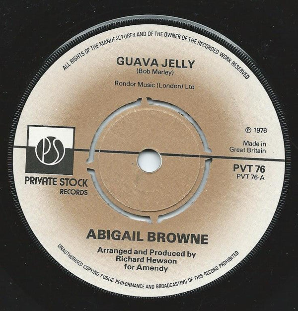 Abigail Browne - Guava Jelly - Used Vinyl Record 7"