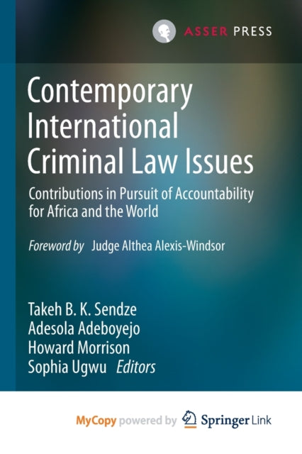 Sendz - Contemporary International Criminal Law Issues : Contributions
