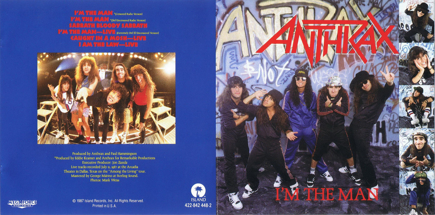 Anthrax - I'm The Man - Used Vinyl Record 7"