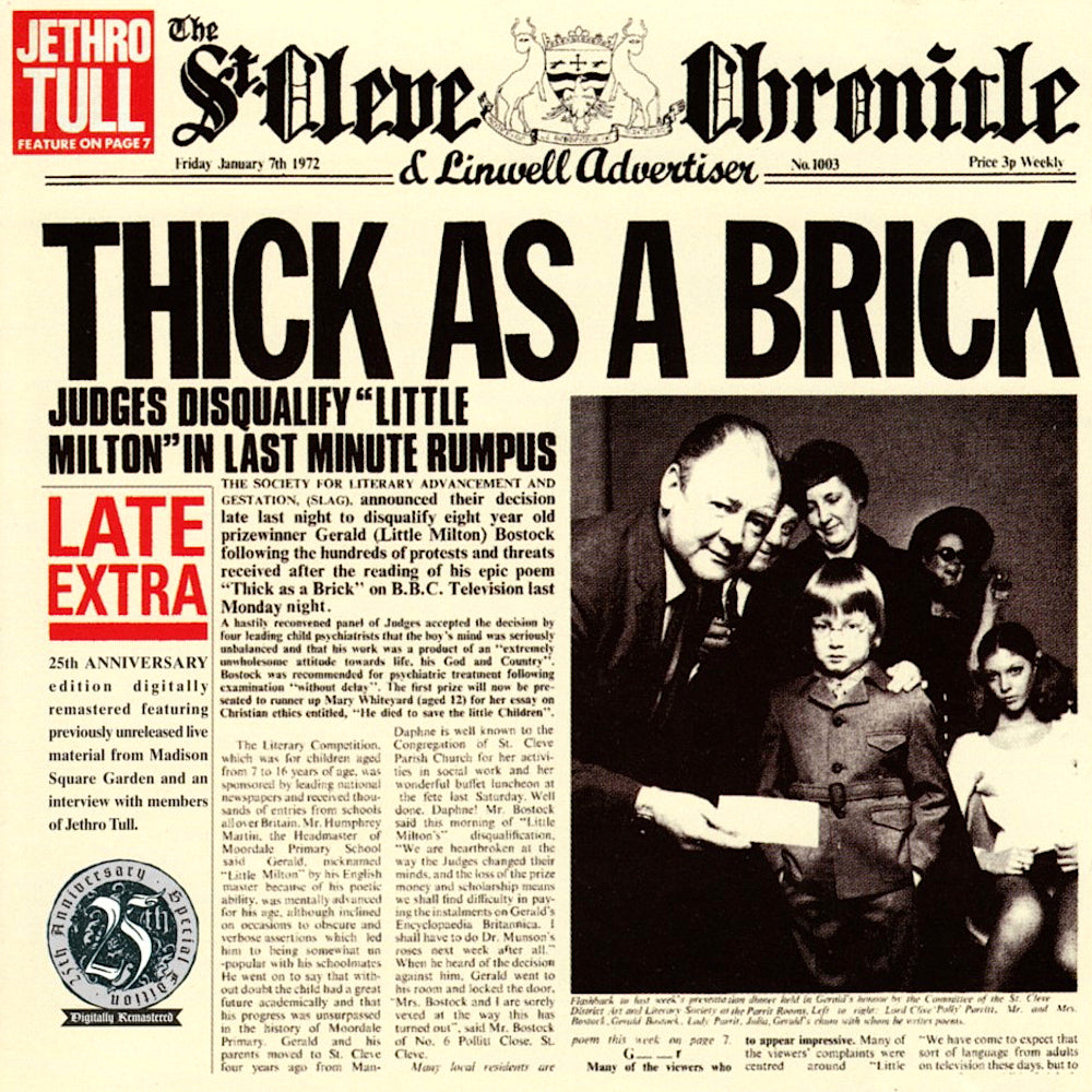 Jethro Tull - Thick As A Brick - Used CD