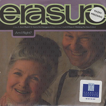 Erasure - Am I Right? - Used Vinyl Record 12"