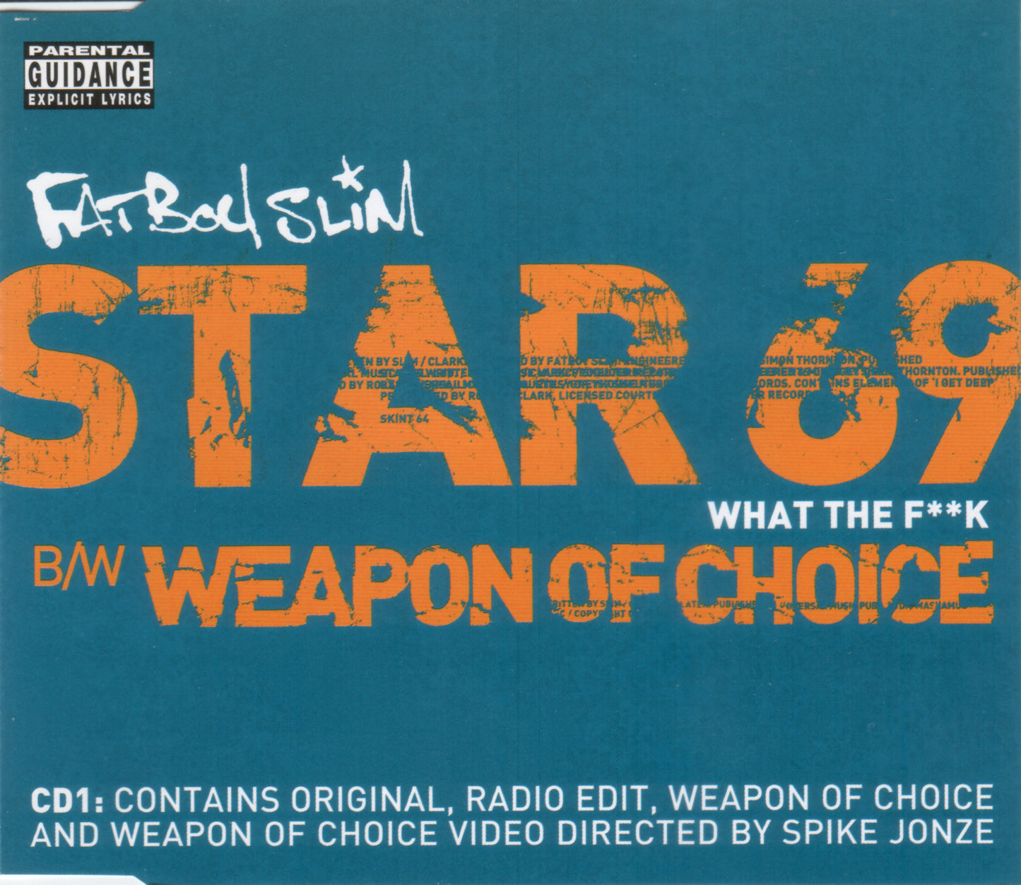 Fatboy Slim - Star 69 (What The F**k) - Used CD