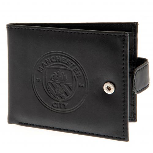 Manchester City FC - rfid Anti Frau - Men's Wallet - Approx 11cm x 9cm