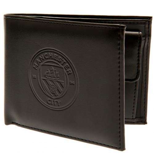 Manchester City FC - Debossed Walle - Men's Wallet - Approx 11cm x 9cm