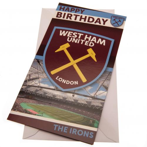 West Ham United FC - Birthday Card - New Cards & Gift Wrap