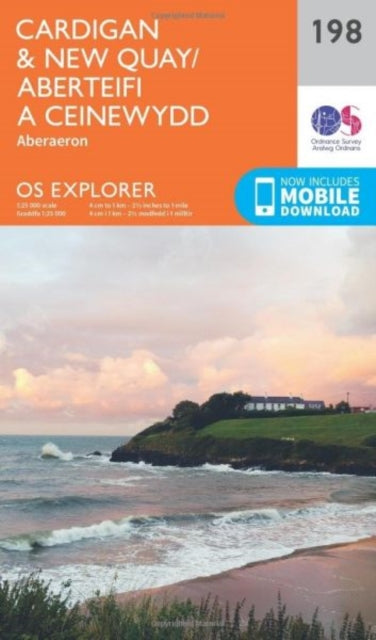 Ordnance Survey - Cardigan and New Quay, Aberaeron : 198 - New Sheet m
