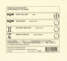 DAVID HOLLAND QUARTE - CONFERENCE OF THE BIRDS - CD