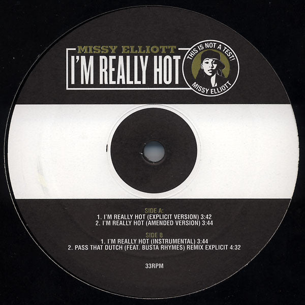Missy Elliott - I'm Really Hot - Used Vinyl Record 12"