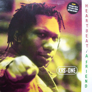 KRS-One - Heartbeat / A Friend - Used Vinyl Record 12"