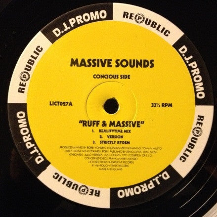 Massive Sounds - Ruff & Massive - Used Vinyl Record 12"
