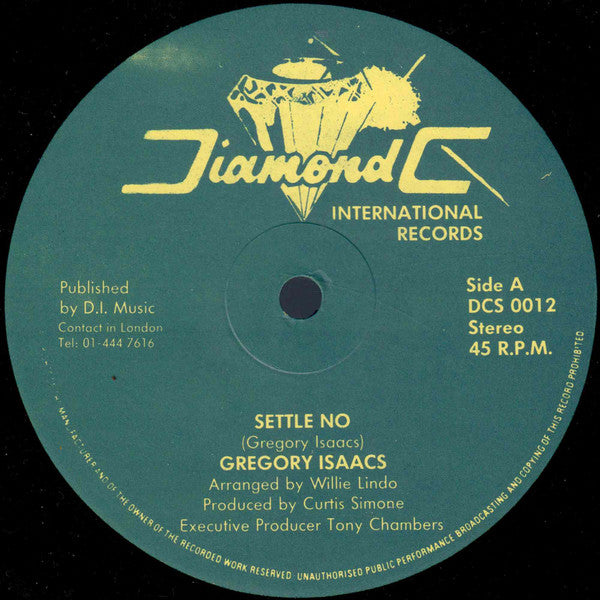 Gregory Isaacs - Settle No - Used Vinyl Record 12"