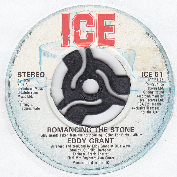Eddy Grant - Romancing The Stone - Used Vinyl Record 7"