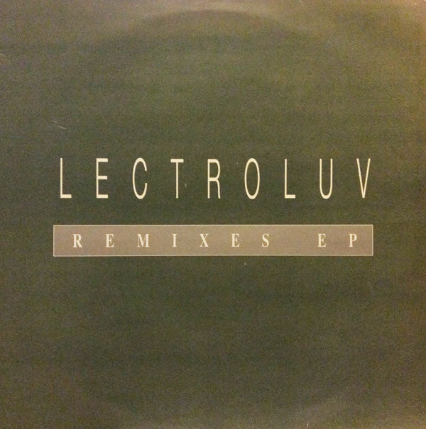 Lectroluv - Remixes EP - Used Vinyl Record 12"