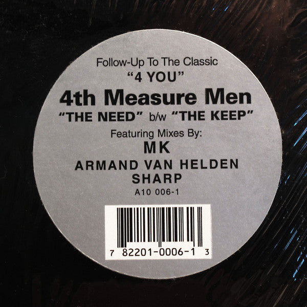 4th Measure Men - The Need / The Keep - Used Vinyl Record 12"