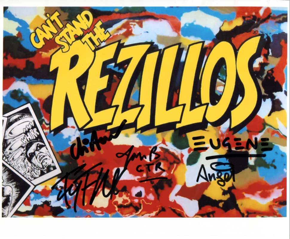 Rezillos - Signed Photo 10" x 8" - Used autograph