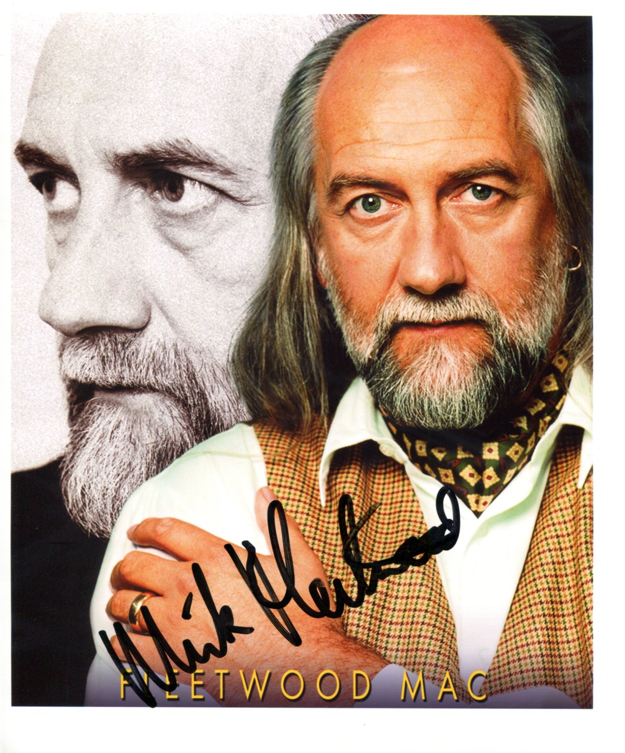 Mick Fleetwood - Signed Photo 10" x 8" - Used autograph