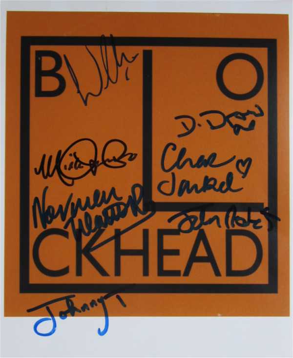 Blockheads - Signed Photo 10" x 8" - Used autograph