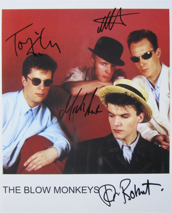 Blow Monkeys - Signed Photo 10" x 8" - Used autograph