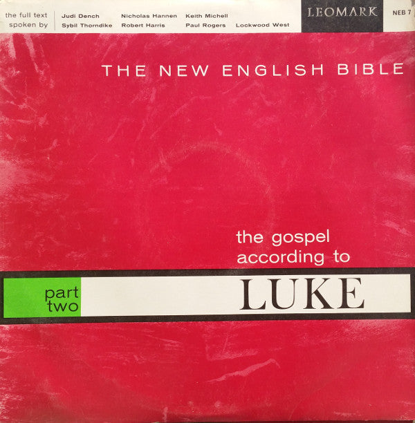 Sybil Thorndike - The New English Bible The Gospel According To Luke
