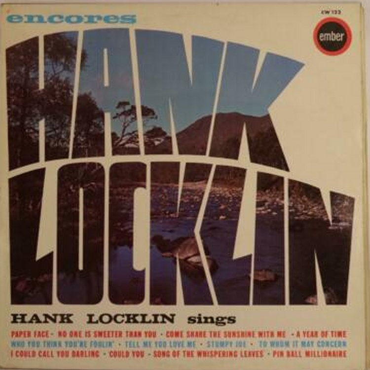 Hank Locklin - Encores - Used Vinyl Record