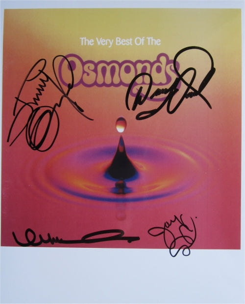 Osmonds - Signed Photo 10" x 8" - Used autograph